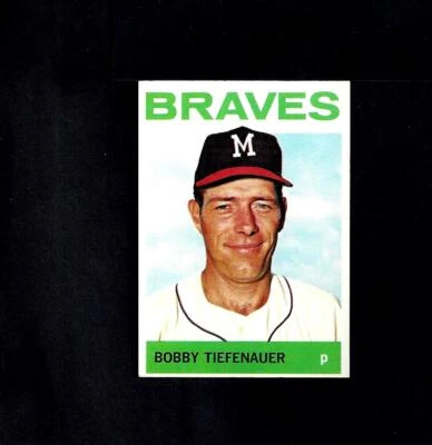1964 TOPPS #522 BOBBY TIEFENAUER-1--BRAVES--NO CREASES--EX/MT/NR/MT++ - Image 1 of 2