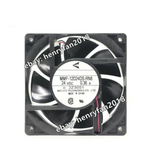 Melco MMF-12D24DS-RN8 Axial Fan DC 24V 0.36A 120*120*38MM Inverter Cooling Fan - Picture 1 of 5