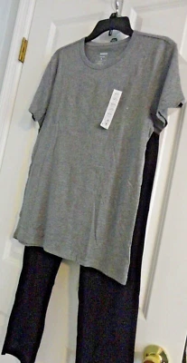 SONOMA 2 PIECE GRAY BLACK MEN'S SLEEPWARE 60% COTTON 40% RAYON SIZE S - Image 1 of 4