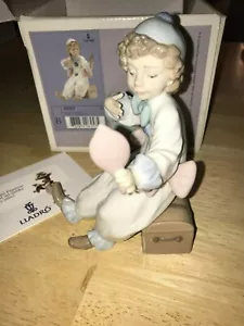LLADRO 1996 FIGURA 06257 ""PIERROT EN PREPARACIÓN"" Payaso COMO NUEVO con Caja Retirada - Imagen 1 de 12