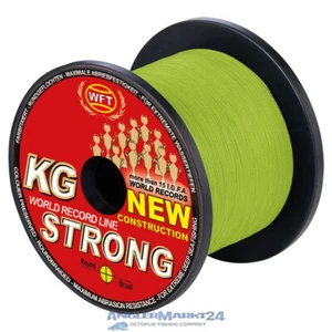 WFT "KG Strong Chartreuse" je 50m abgespulte geflochtene Angelschnur Schnur - Bild 1 von 1