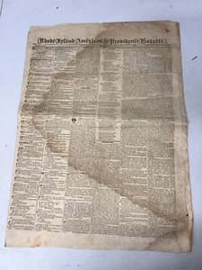 Rhode-Island American & Providence Gazette 4 de mayo de 1827 Vol LXV Nº 62 Periódico - Imagen 1 de 1