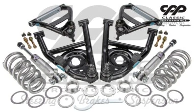 Kit de bobina de brazo de control inferior superior tubular Chevy Chevelle 64-67 Viking 550 lb Foto 1 de 4