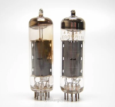 Par combinado de tubos de vácuo Matsushita / 6BQ5 - EL84 / Japão / KT3 - Imagem 1 de 2