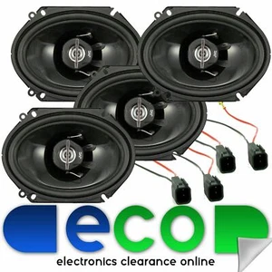 Ford Mondeo MK1 JVC 6"x8" 1000 Watts 2 Way Front & Rear Door Car Speakers Wires - Picture 1 of 1