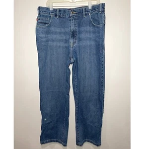 Pre-Owned Shady ltd. Denim Medium Wash Blue Jeans Size 36 Y2K Wide Leg Vintage - Picture 1 of 4
