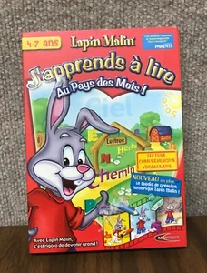 Lapin Malin J'apprends a lire Au Pays des Mots PC CD Reader Rabbit French SEALED - Picture 1 of 6