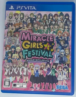 Miracle Girls Festival Japan Japanese Version Sega PlayStation Vita PSV USED - Image 1 of 4