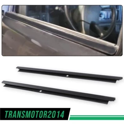 Outer Window Sweep Felt Rear Kit Set of 2 Fit For Chevy GMC Cadillac Truck Black - Image 1 of 4