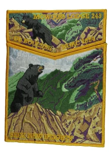 Mowogo Lodge 243 Northeast Georgia GA 2024 NOAC Flap Set YEL Bdr (24-209) - Bild 1 von 2