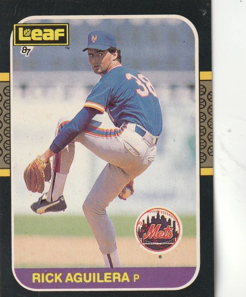 FREE SHIPPING-MINT-1987 Leaf Canadian Rick Aguilera #89 METS - Image 1 of 1