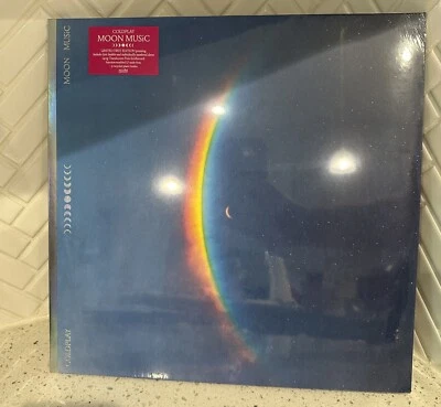 Coldplay Moon Music w/ Signed Art Card Ltd Edition Sealed Numbered Pink LP Vinyl Foto 1 de 3