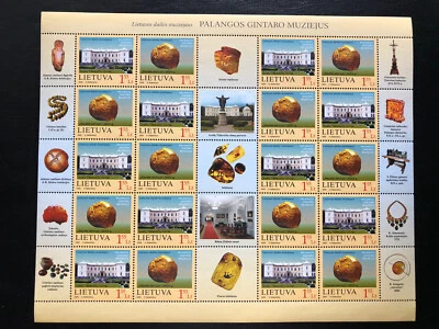 Lituania 2009 Mi 1009/1010 MNH hoja completa Palanga Foto 1 de 2