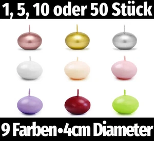 1/5/10/50St Schwimmkerzen 4cm Tischdeko Dekolichter Schwimmlichter Zauberlichter - Bild 1 von 43
