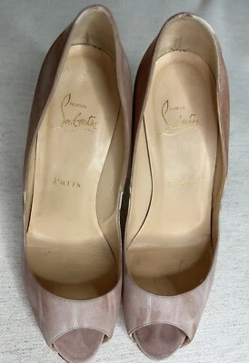 CHRISTIAN LOUBOUTIN Prive замши розовый Ombré заглянуть носок насосы размер ЕС 38 США 8 - Изображение 1 из 4