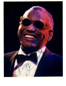 Ray Charles w/reproduction signature archival quality, 002 - Picture 1 of 3