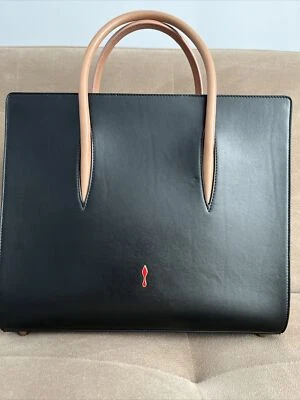 Authentic Christian Louboutin Large Leather Paloma Satchel - Image 1 of 4