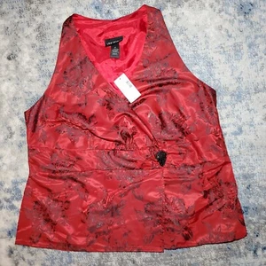 Lane Bryant Sleeveless Floral Blouse Size 18, Red & Black, NWTs - Picture 1 of 6