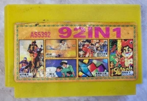 Spiel für Dendy Pegas 92 in 1 Cartridge Vintage Retro Videospiel 90 Konsole 8 BIT - Bild 1 von 12