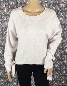 NWT Shrinking Violet Women's Light Purple Sweater With Side-Tie Size Small - Picture 1 of 6