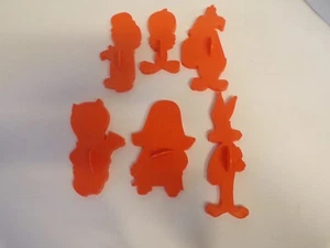 6 Warner Brothers Looney Tunes Cookie Cutters Complete Set Vintage - Picture 1 of 3