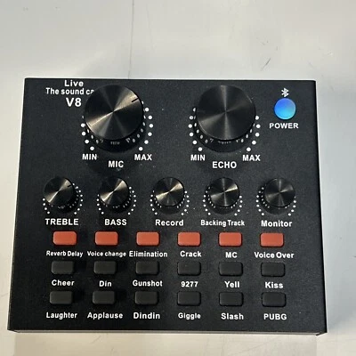 REMALL V8 -Live the sound Card- USB V8 Live External Sound Mixer Board - Image 1 of 2