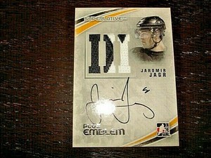 11 ITG Superlative Jaromir Jagr Emblem Patch Auto Signature /9 SSP