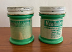 Lot of 2 Vintage Mentholatum Aromatic Analgesic Ointment Green plastic jar 1 oz.