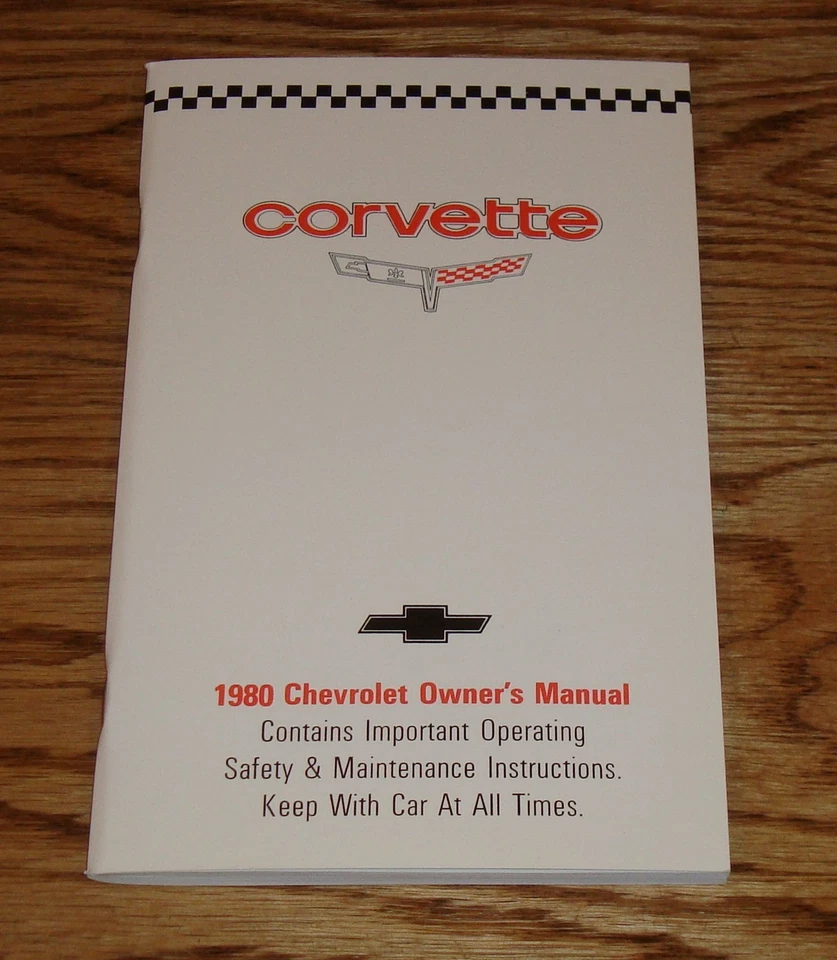 Chevrolet Corvette 1980 manual del operador 80 Chevy Foto 1 de 1