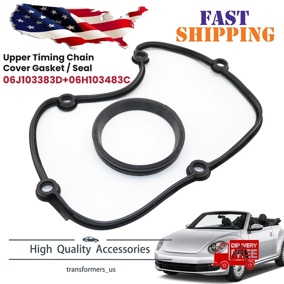 Timing Chain Cover Gasket For VW Beetle Tiguan Eos Passat Jetta Audi A4 A5 Q3 Q5 - Image 1 of 4