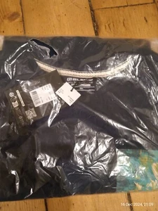 Blend 'He' Cotton T-Shirt Navy Floral Chest Pocket Mens 3XL BNWT sealed - Picture 1 of 2