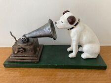 Cast Iron HMV Dog & Gramophone Figurine