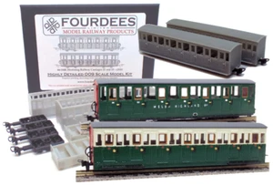 Fourdees Ltd Ffestiniog Railway Carriages 21 and 23 009 / OO9 Scale Kit - Picture 1 of 11