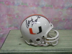 WARREN SAPP SIGNED MIAMI CANES MINI HELMET BUC'S RAIDERS HOF13 - Picture 1 of 1