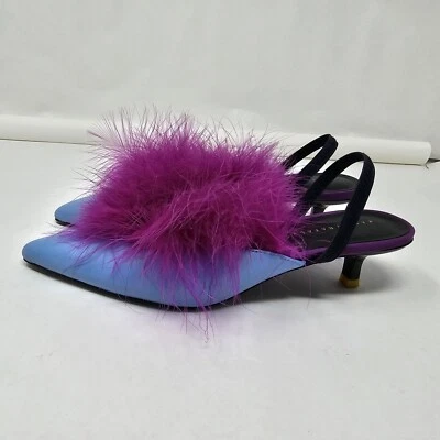 Sandalias gatito de cuero azul ZARA para mujer talla EU 36/US 6 Foto 1 de 4