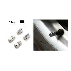 4pcs Universal Tire Wheel Dust Cap Air Stem Valve For Silver Car Truck Van Sport - Picture 1 of 10