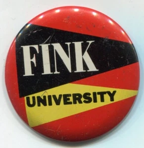 Fink University Novelty Pin 1-15/16" circa 1950s - Picture 1 of 3