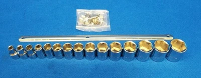 PROTO J54110 Socket Set, Chrome, 3/8 in to 1-1/4 in, 6 Point 5C893 - Image 1 of 4