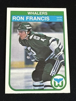 1982-83 O Pee Chee 123 Ron Francis Hartford Whalers Rookie Card - Image 1 of 2
