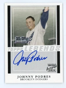 2003 Team Topps Legends #TT-JPO Johnny Podres Auto - Picture 1 of 2
