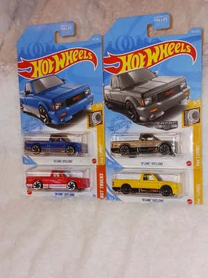  Hot Wheels 91 GMC Syclone lote de 4 Zamac y 3 líneas principales muy buen estado  Foto 1 de 4