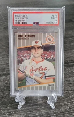 BILL RIPKEN 1989 Fleer FF Error Baltimore Orioles (PSA 9 PERFEITO ESTADO) #616 - Imagem 1 de 2