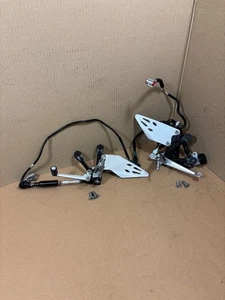 25 KAWASAKI ZX6R 636 NINJA OEM LEFT RIGHT REARSET SHIFTER FOOT PEGS 19-25 - Picture 1 of 21