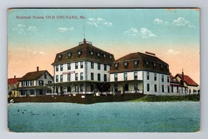 Old Orchard ME-Maine, Montreal House, Beach, Antique Vintage c1917 Postcard - Picture 1 of 2