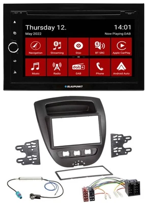Blaupunkt MP3 DVD Bluetooth DAB 2DIN USB Autoradio für Toyota Aygo Peugeot 107 C - Bild 1 von 4
