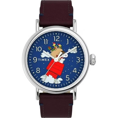 New  Rare Timex X Peanuts Featuring Snoopy Christmas Watch TW2U86500 - Image 1 of 3