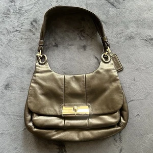 Coach Kristin Hobo Schultertasche Handtasche schwarz Leder B1169-16931 silberfarbene Hardware - Bild 1 von 11