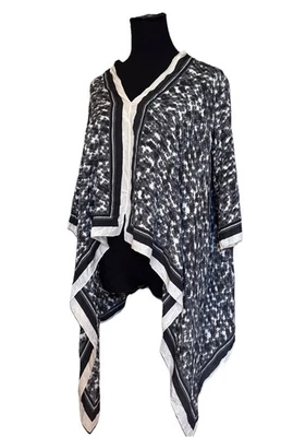 Blusa Bufanda Asimétrica Max Studio Mezcla Seda Boho Chic Festival de Hadas Talla XS Foto 1 de 4