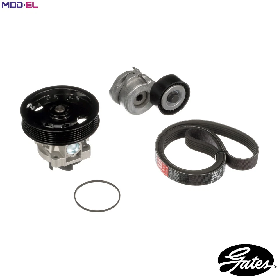 WATER PUMP + VRIBBED BELT KIT KP16PK1320 FOR ALFA ROMEO SUZUKI WAGON/SORIO/R+ - Image 1 of 4