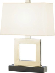 Robert Abbey Doughnut Duncan TL Doughnut 21" Table Lamp - Silver - Picture 1 of 2